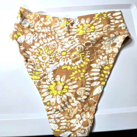 Aerie High Waist High Cut Cheeky Large Bikini Bottom - Picture 3 of 5